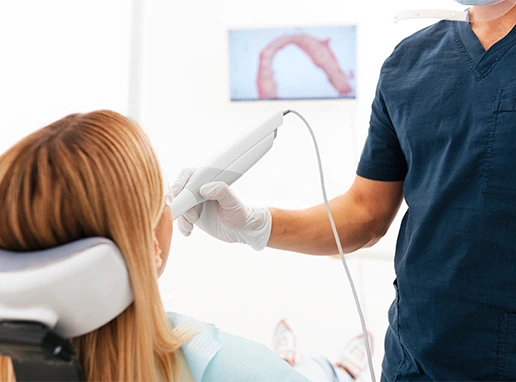 Escaner intraoral para tomar medidas ante tratamientos odontológicos